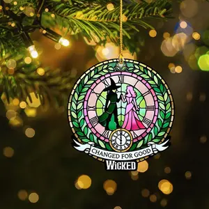 Elphaba and Glinda Besties Acrylic Ornament, Wicked Ornament, Wicked The Musical, Wicked Movie