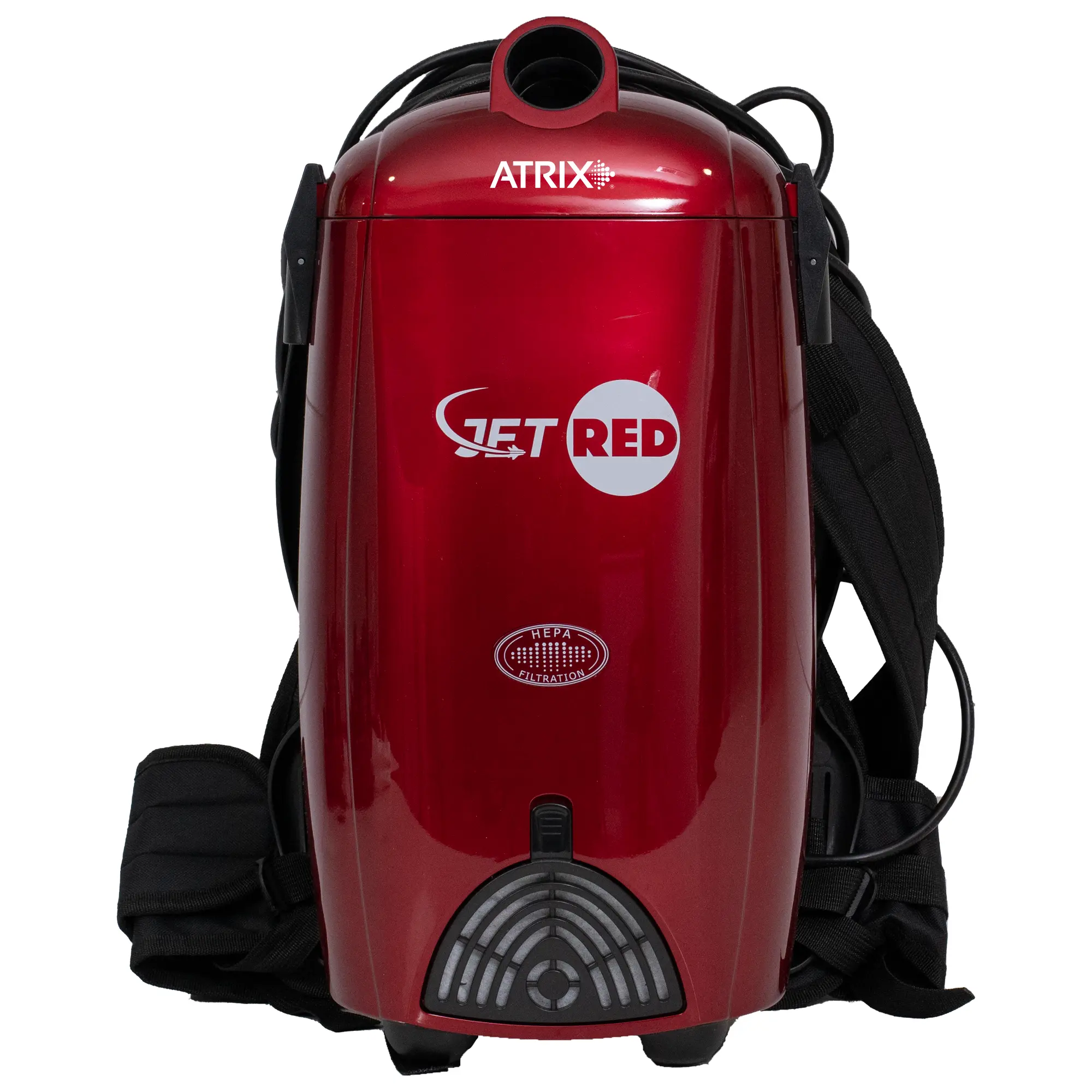 Jet Red HEPA Backpack Vacuum