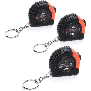 3 Pack Small Tape Measure  Mini Measuring Tape Retractable 6ft 2M, Metric and Inch