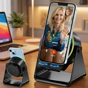 Sturdy Mobile Phone Stand with Intelligent Sound, Non-Slip Solid Base, Convenient Multi-Device Charging, Specially Designed for Lecturers and Conference Presenters