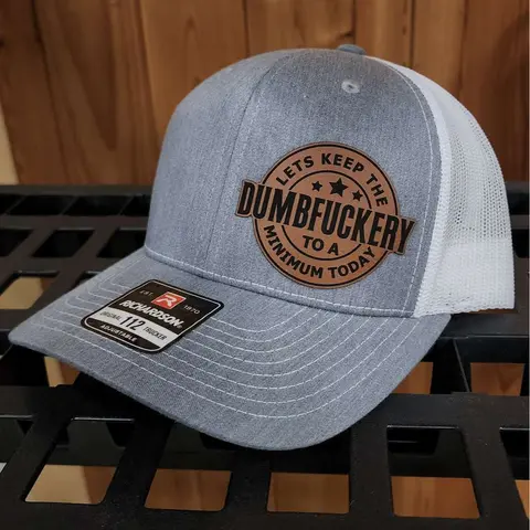 Humorous Slogan Leather Patch Baseball Cap Snapback - Premium Quality Cool Adjustable Snapback Cap, Gifts for Boyfriend