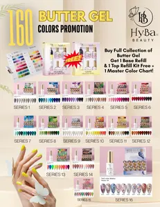 BUTTER GEL Full Collection / SERIES # 1-#16 - Free Top & Base Refill Kits