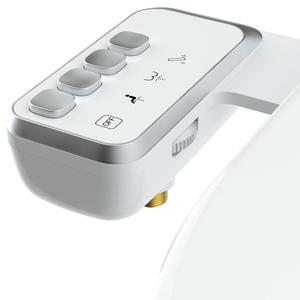 modern dual nozzle bidet toilet attachment, adjustable water pressure control bidet toilet attachment, self cleaning nozzle, easy installation bathroom fixtures with switch