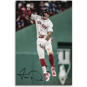Baseball Star Jarren-Duran Sports Poster Canvas Art Posters for Room Aesthetic And Wall Art Picture Living Room Decor Poster