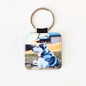 Custom Purse Bag Charm - Personalized Pet Photo Keychain - Customized Image Christmas Gift - Custom Cat Picture Bag Charm with Double Ring - Circle Shape - 2" x 2" - Bright Colors - Silver-Toned Hardware