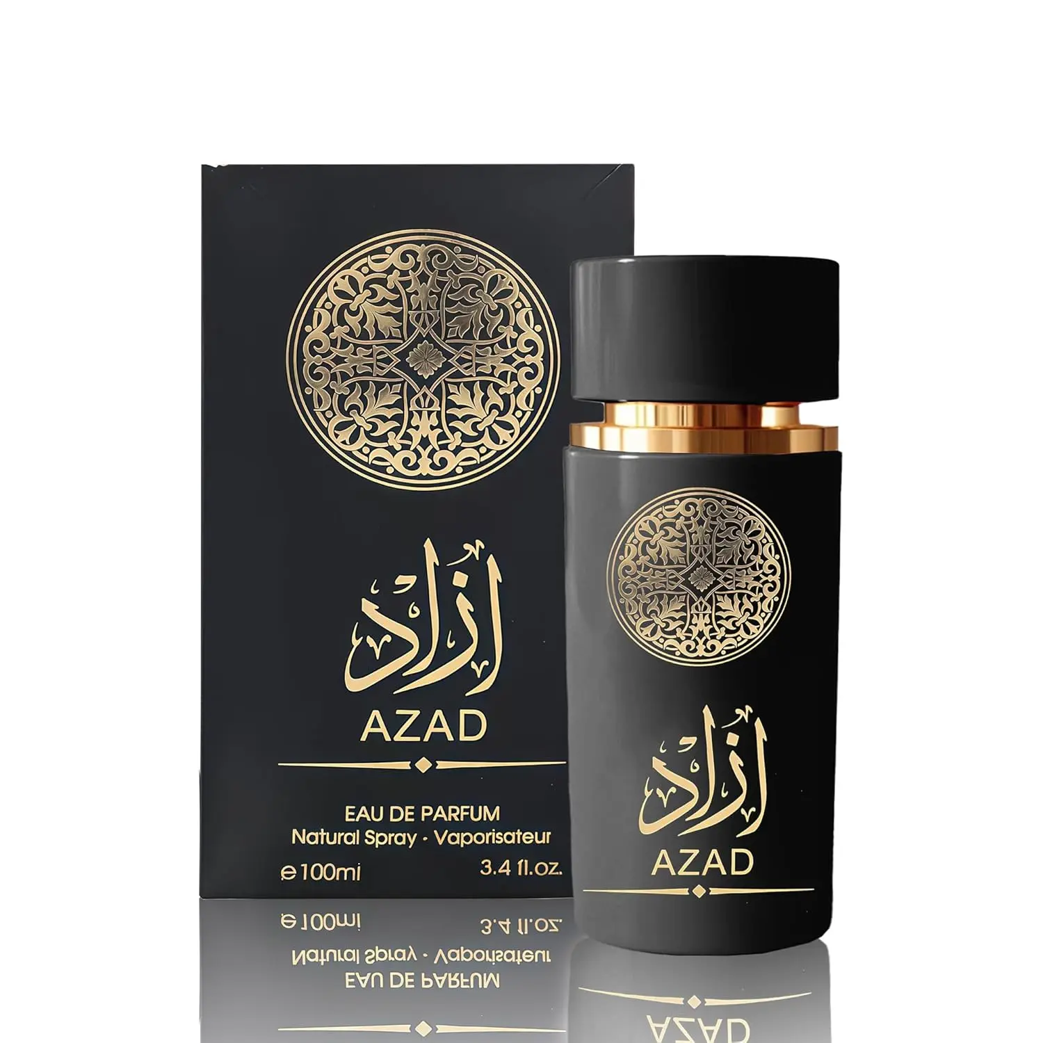 Men Cologne AZAD Eau de Parfum Natural Spray with Pinapple,Patchouli, Iris,Amber, Vanilla Notes Long Lasting Perfume for Men 3.4 Ounce All Day Use