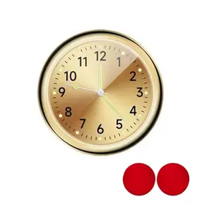 Unisex Luminous Quartz Analog Pocket Watch with Analog Dial - Small Mini Stick-On Clock, Vehicle Accessories, Auto Parts Accessories, Cool Car Stuff, Gifts for a Car Guy for Boat