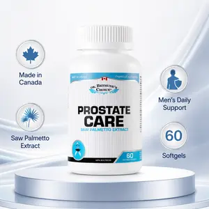 Dr. Bethune's Choice Prostate Care Supplement for Men with Saw Palmetto, Pumpkin Seed Oil, Lycopene, Zinc, Selenium & Vitamin D3, 60 Softgels