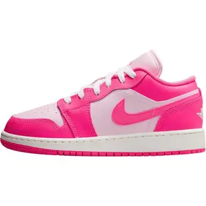 Jordan Air Jordan 1 Low 553560-661 – Comfortable, versatile, slip-resistant, abrasion-resistant, low-cut – Pink.