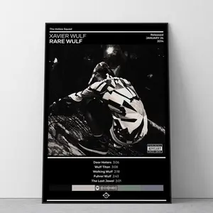 Xavier Wulf Poster | Rare Wulf Poster | Music Poster | Album Cover Poster | Music Poster Gift | Wall Decor | Hiphop Poster | 4 Color