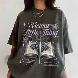 Comfort Colors Vicious Little Thing Powerless T-Shirt, Powerless Bookish Shirt, Kai Azer Paedyn Gray Fan Shirt, Fantasy Bookish Tee, Book lover gift shirt