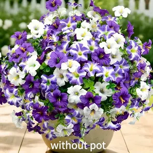 15-Piece Plastic Artificial Flowers Set, Home Decor, Mixed Color Floral Arrangement, Low Maintenance, Year-Round Blooming, Indoor Outdoor Use, Artificial Bouquets