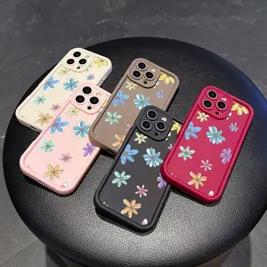 Colorful floral patterns, suitable for couples to use phone cases, suitable for Apple 11/12/13/11/14/16/17/15/PRO/PROMAX/PLUS/Air and other phone models, a good choice for boyfriends and holiday gifts