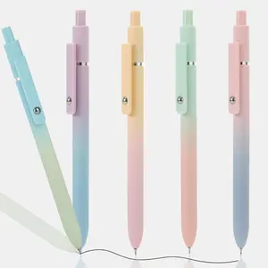 Gel Pen, 5/6 Counts Smooth Writing Pen, Cute Pen, Aesthetic Pens, High-end Series Black Ink Pen for Journaling Note Taking, School Office Supplies