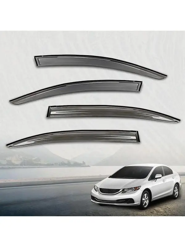 Fit For 2012 2013 2014 2015 Honda Civic Sedan Window Visor Rain Guards Deflector