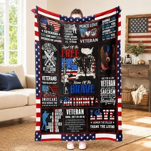 Veteran Blanket, Throw Blanket Gifts For Veterans, Military Gifts, Army Gifts, Gifts For Men, Army Gifts, Christmas Gifts