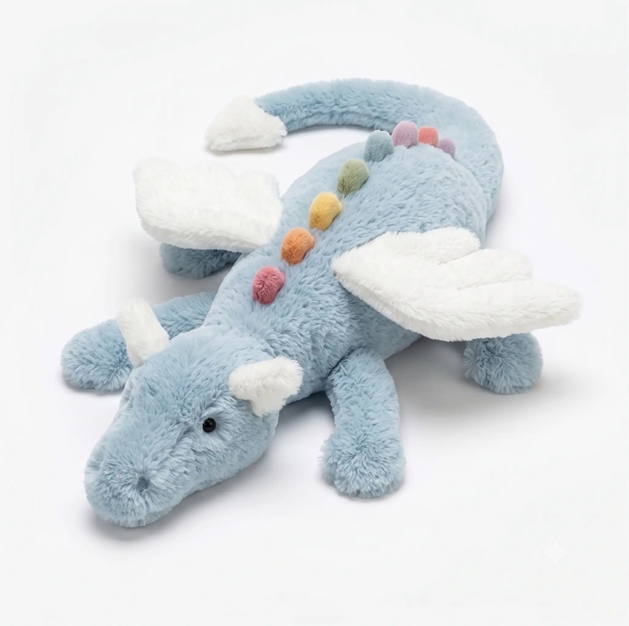 Viral Fluffy Cloud Dragon Plush - Squishy Rainbow Stuffed Toy, Cute Cuddle Pillow for Anxiety Relief