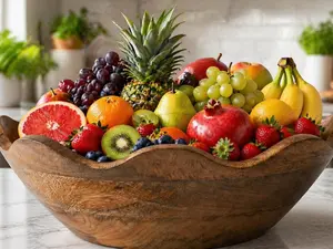 Wood Bowl – Scalloped Edge Handmade Serving Bowl | Kitchen Décor Gift