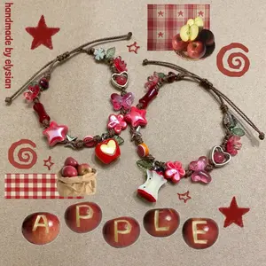 [NEW]  Apple Bracelet – Handmade Couple Bracelet - Christmas Gift