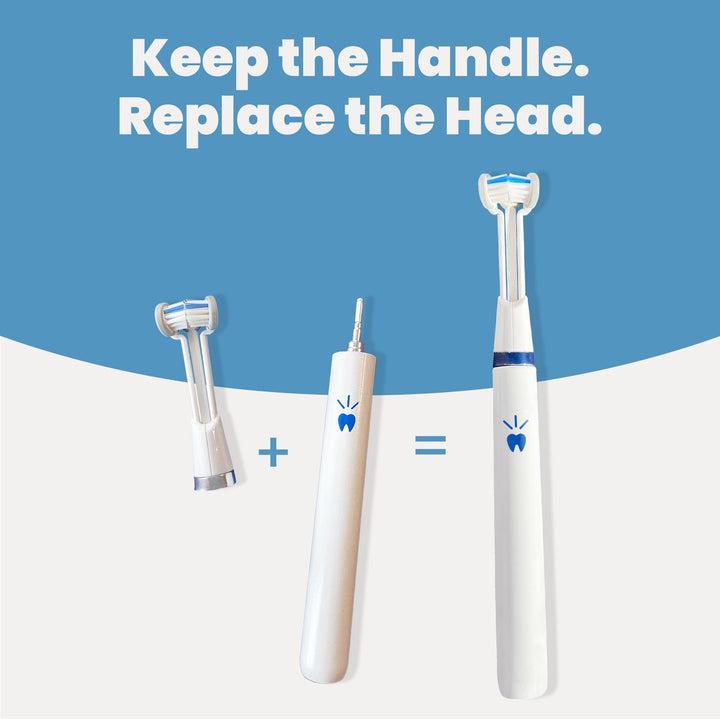 Triple Bristle 3-sided Manual Toothbrush