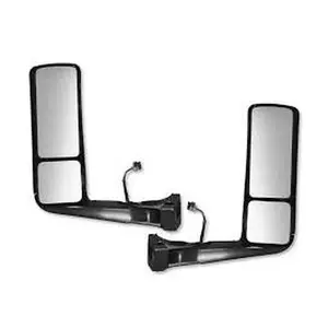 Door Mirror Replacement for 2018+ International LT 625 | Heated | Power Adjustment | Chrome | Pair