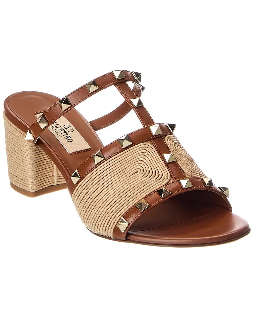 Valentino Rockstud 60 Leather Sandal