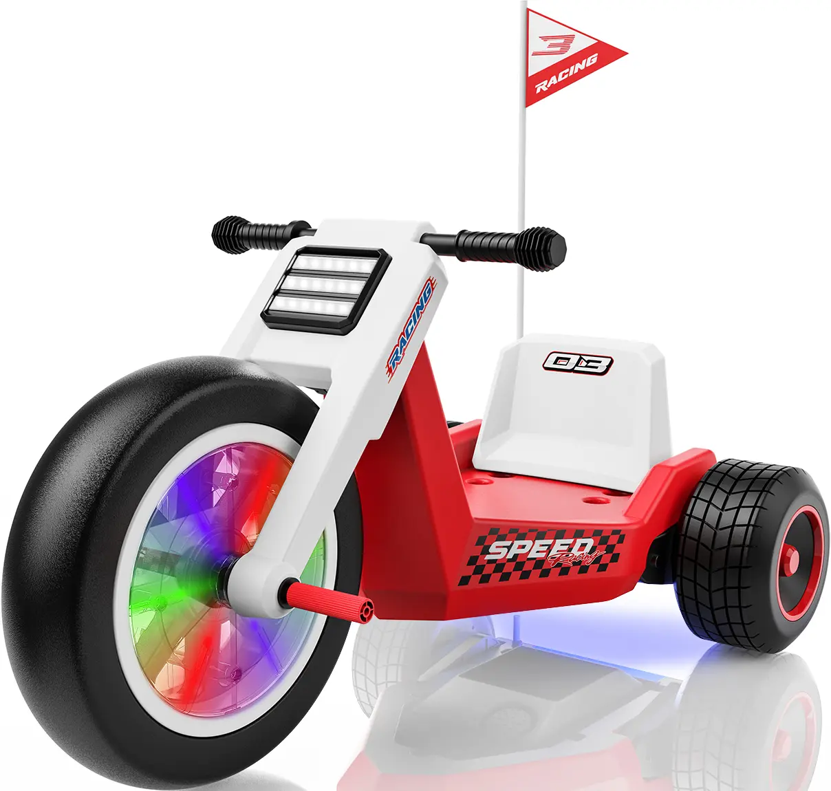 #summerfinds LIGIANT T7 Kids Electric Tricycle, Kids Ride on Toy w/Max Speed: 5MPH, Ajustable Seat, Front Wheel Equipped with LED Lights, Max Weight 66lbs, Multimedia, Ideal Gift for Kids 3+#Summervibes Ride On Car Trike Bike