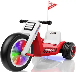 LIGIANT T7 Kids Electric Tricycle, Kids Ride on Toy w/Max Speed: 5MPH, Ajustable Seat, Front Wheel Equipped with LED Lights, Max Weight 66lbs, Multimedia, Ideal Gift for Kids 3+