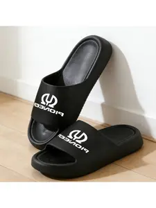 A pair of Pioneer unisex slippers, with a thickened sole design, soft and comfortable, suitable for home, outdoor leisure, beach, swimming, and year-round wear.