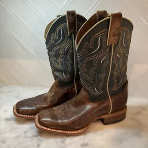 Cody James Boots Mens Size 7.5 Brown Leather Western Square Toe Cowboy