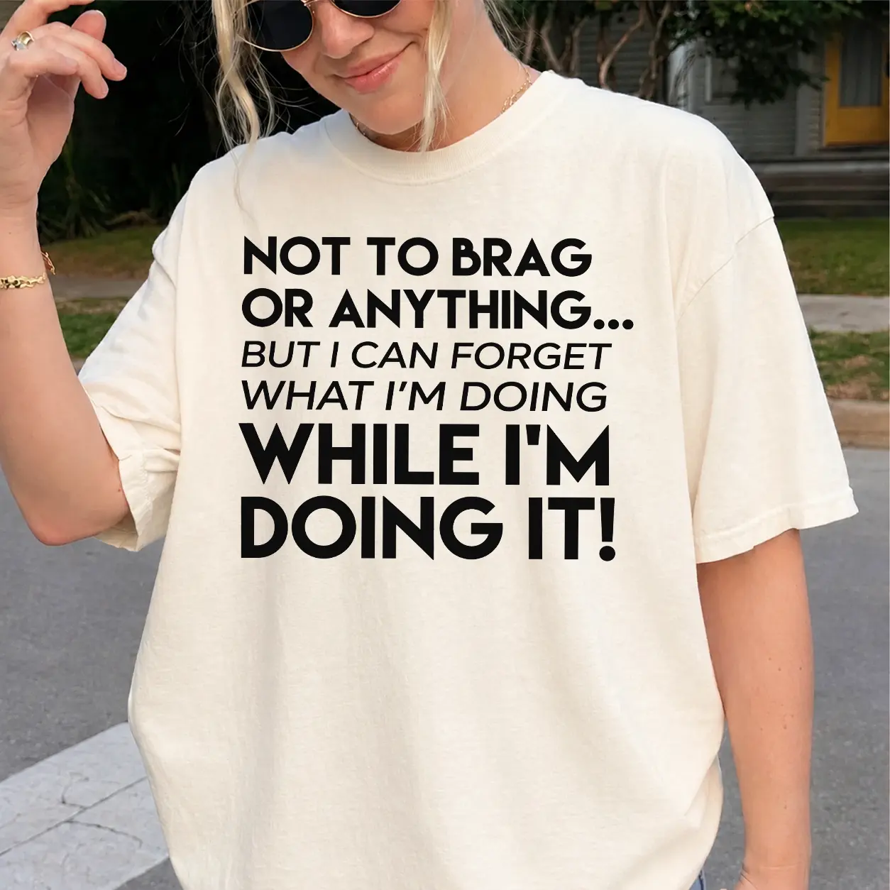 Funny Sarcastic Shirt, I Can Forget What I'm Doing Tee, ADHD Humor T-Shirt, Relatable Quote Shirt, Gift For Forgetful Friend, Graphic Unisex Tee