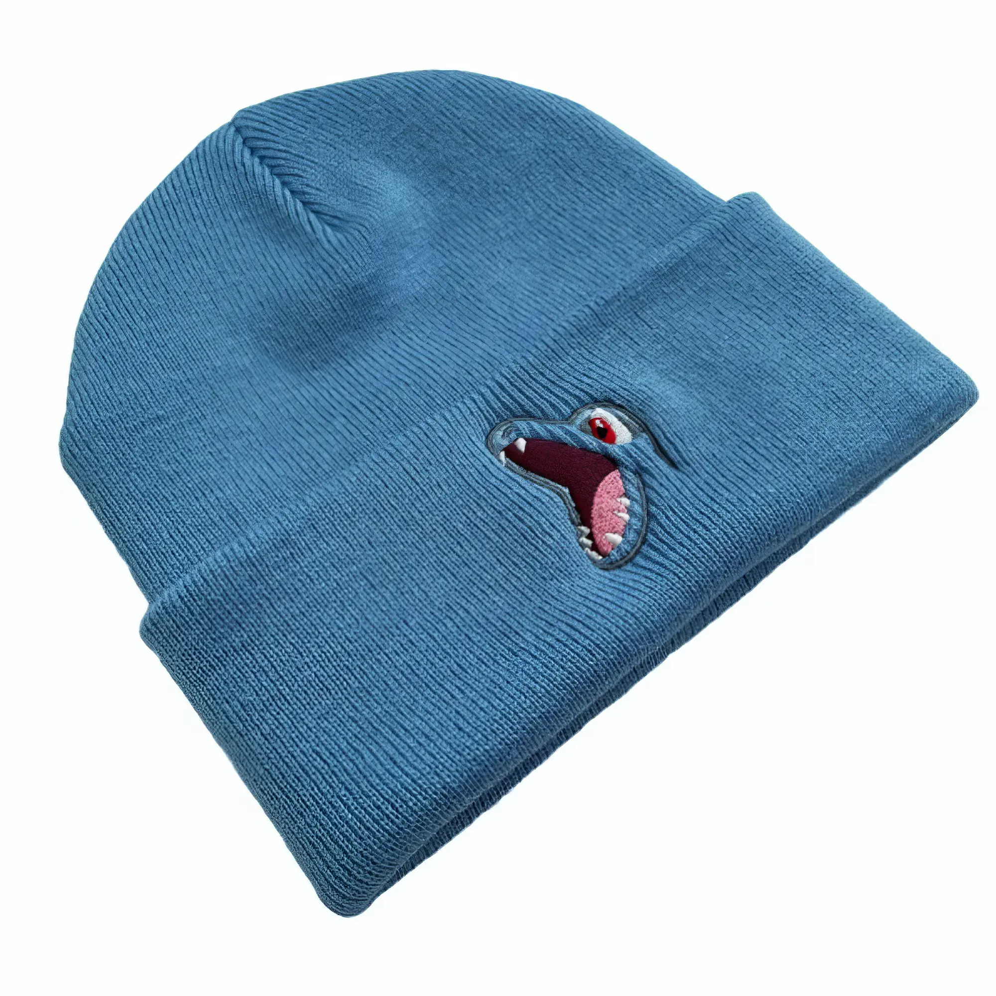 Embroidered Totodile Inspired Beanie | Beanie Anime Embroidered
