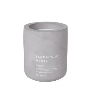 212 MAIN Blomus Fragra Large Microchip Scented Candle - Sandalwood Myrrh Fragrance, Natural Aroma, Camping & Hiking Decor Light for Room