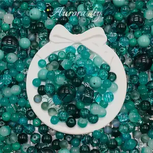 (J to T)Bigger size glass beads mix