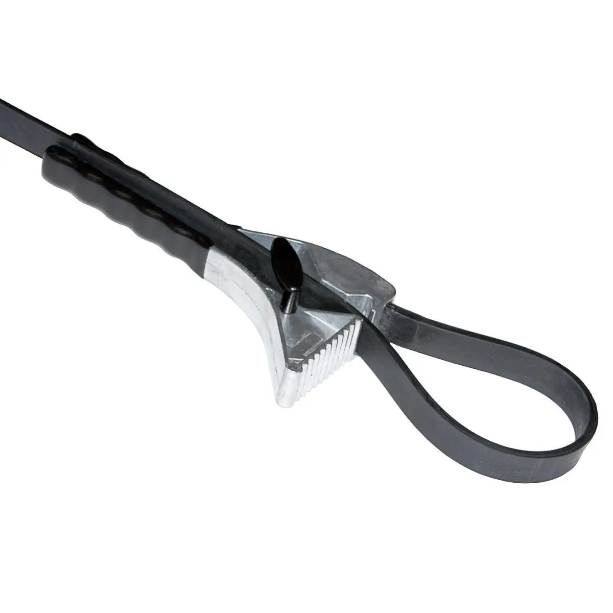 212 MAIN Black Extra-Long Reinforced Strap Wrench, Heavy-Duty Aluminum Hand Tool, Heavy Duty Wrench for Secure Gripping Tasks