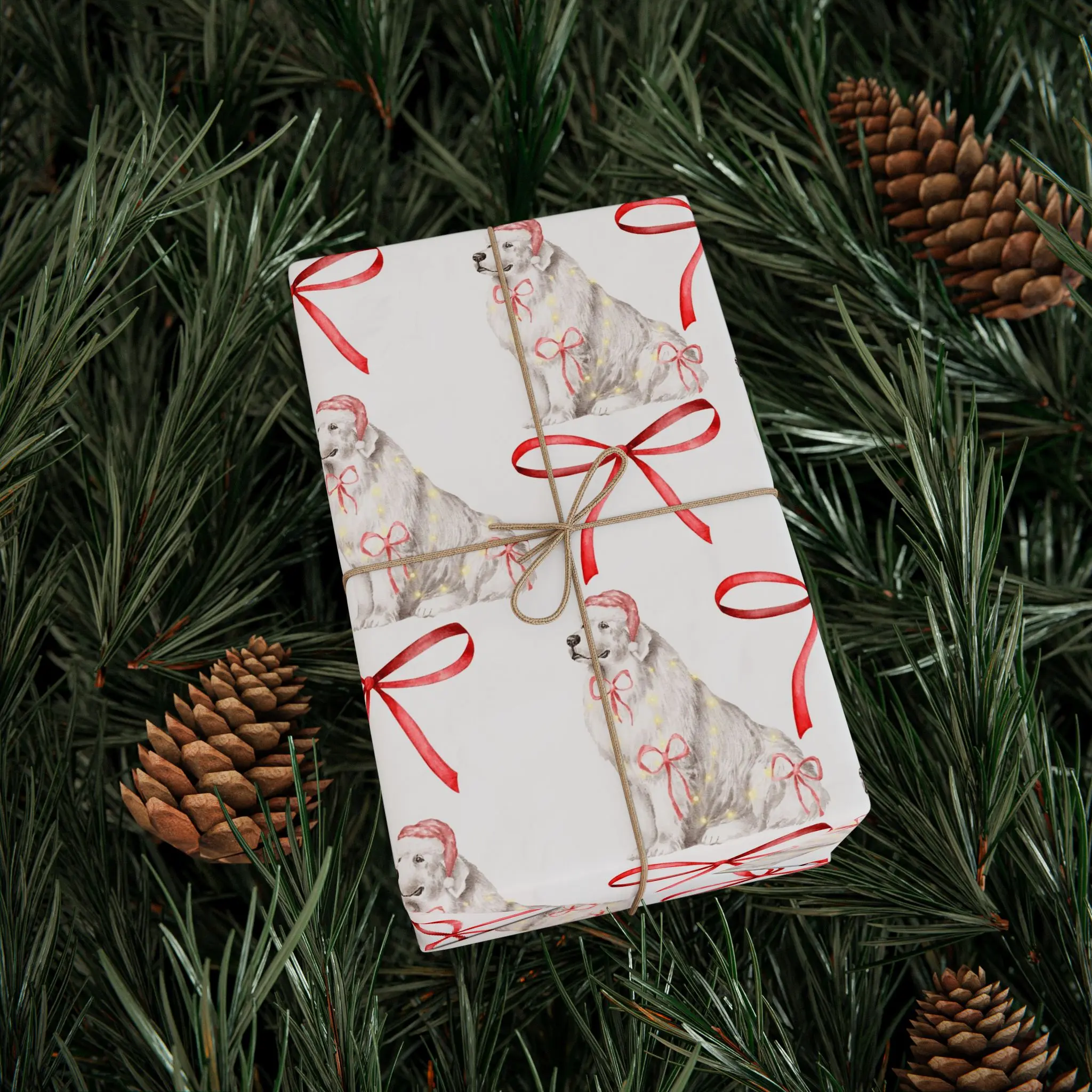 Golden Retriever Gift Wrap