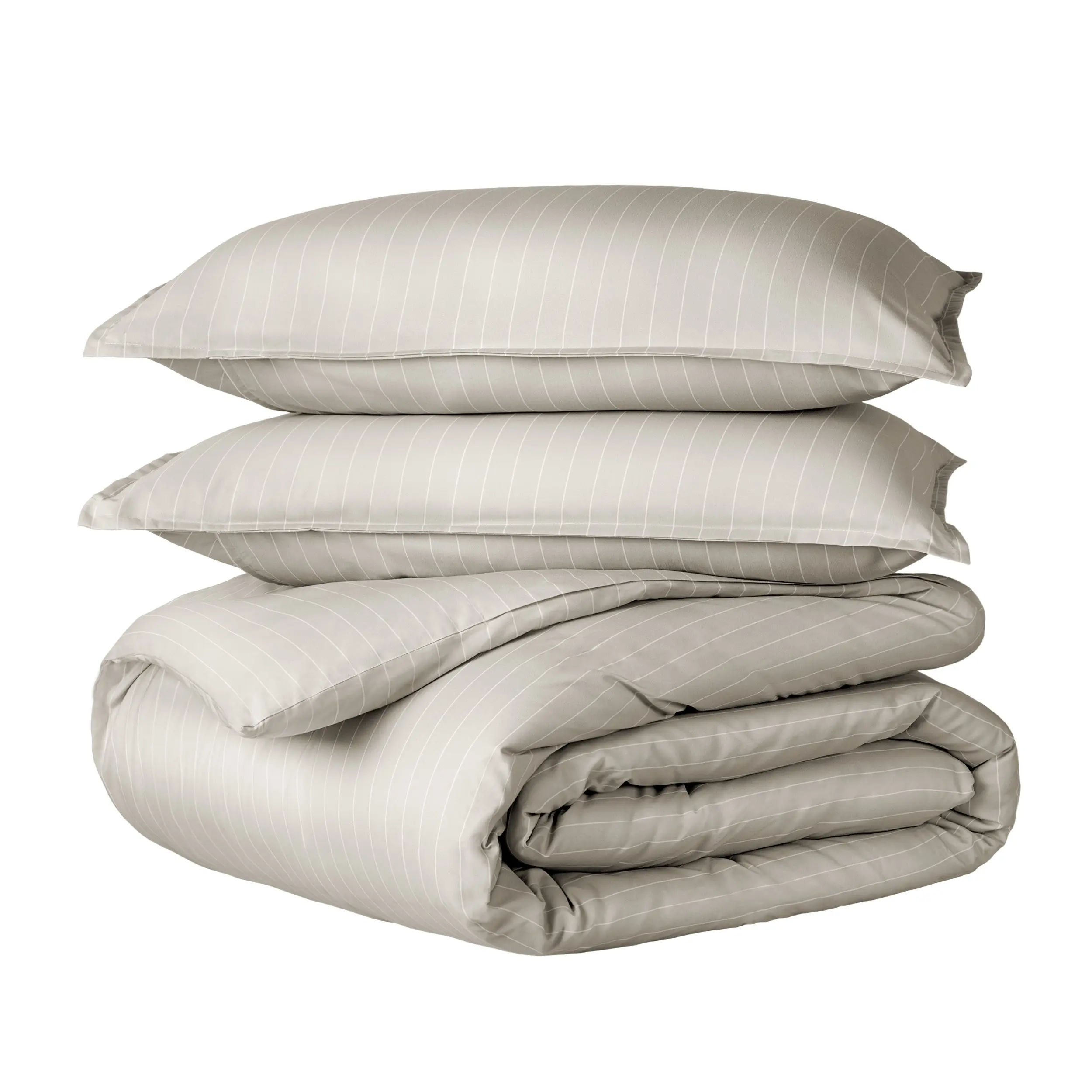 Pinstripe - Stone/White