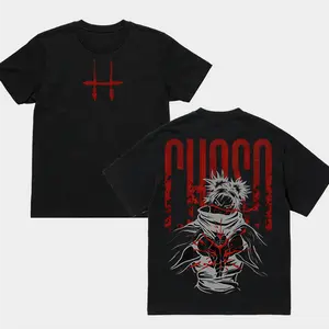 Choso - Jujutsu Kaisen JJK Crew Neck Short Sleeve Anime Graphic Double-Printed Cotton T-Shirt Unisex Breathable Streatwear Casual Pure Color Tee