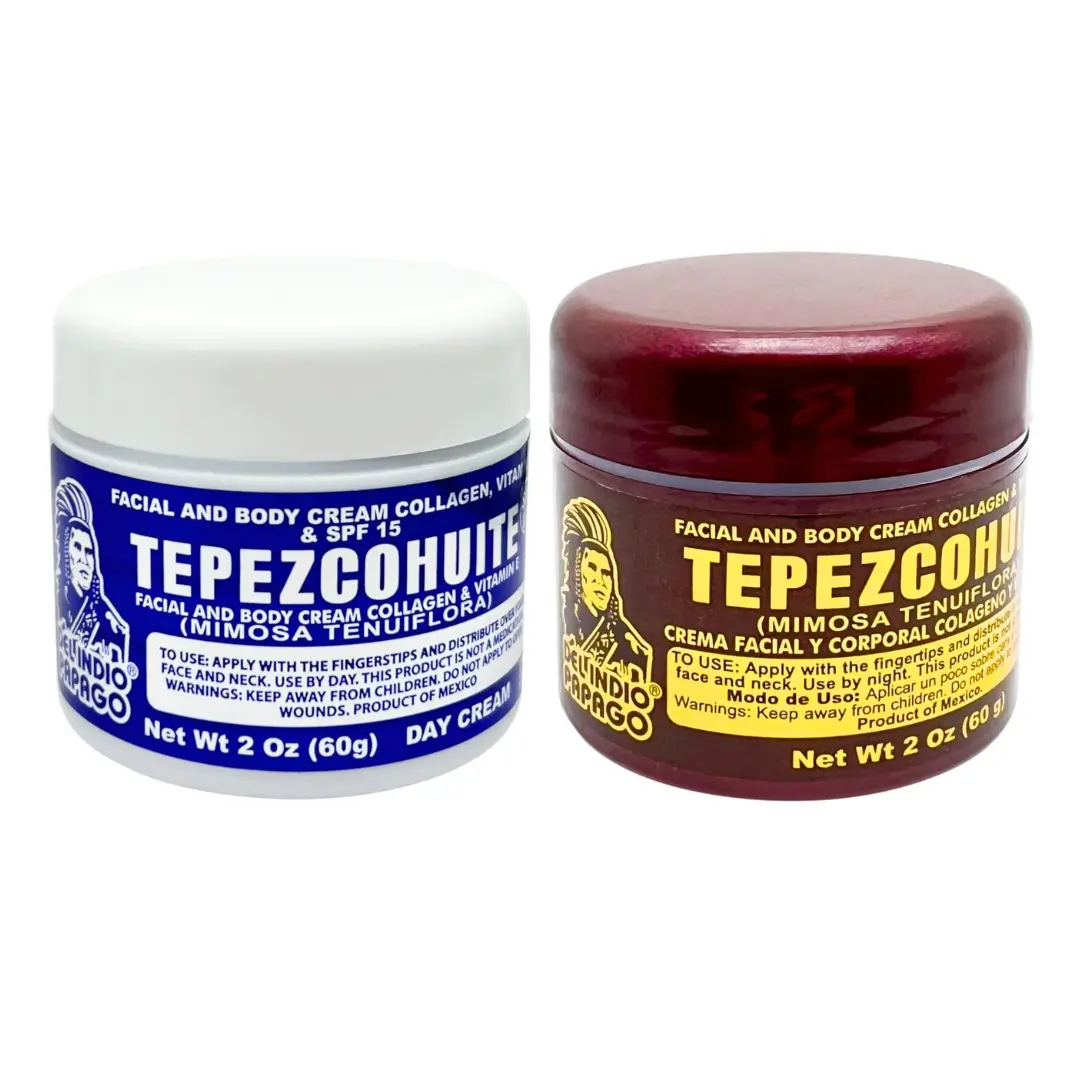 Viral Del Indio Papago Day & Night Cream Bundle Set -2oz (56g) Each - Nourishing and Restoring Skin Care Bundle