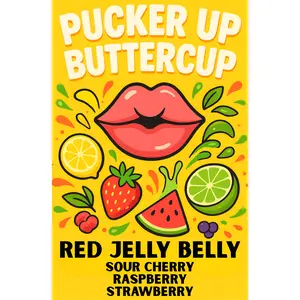 RED JELLY BELLY  Loaded Tea or Loaded Water  Sugar Free Gluten Free
