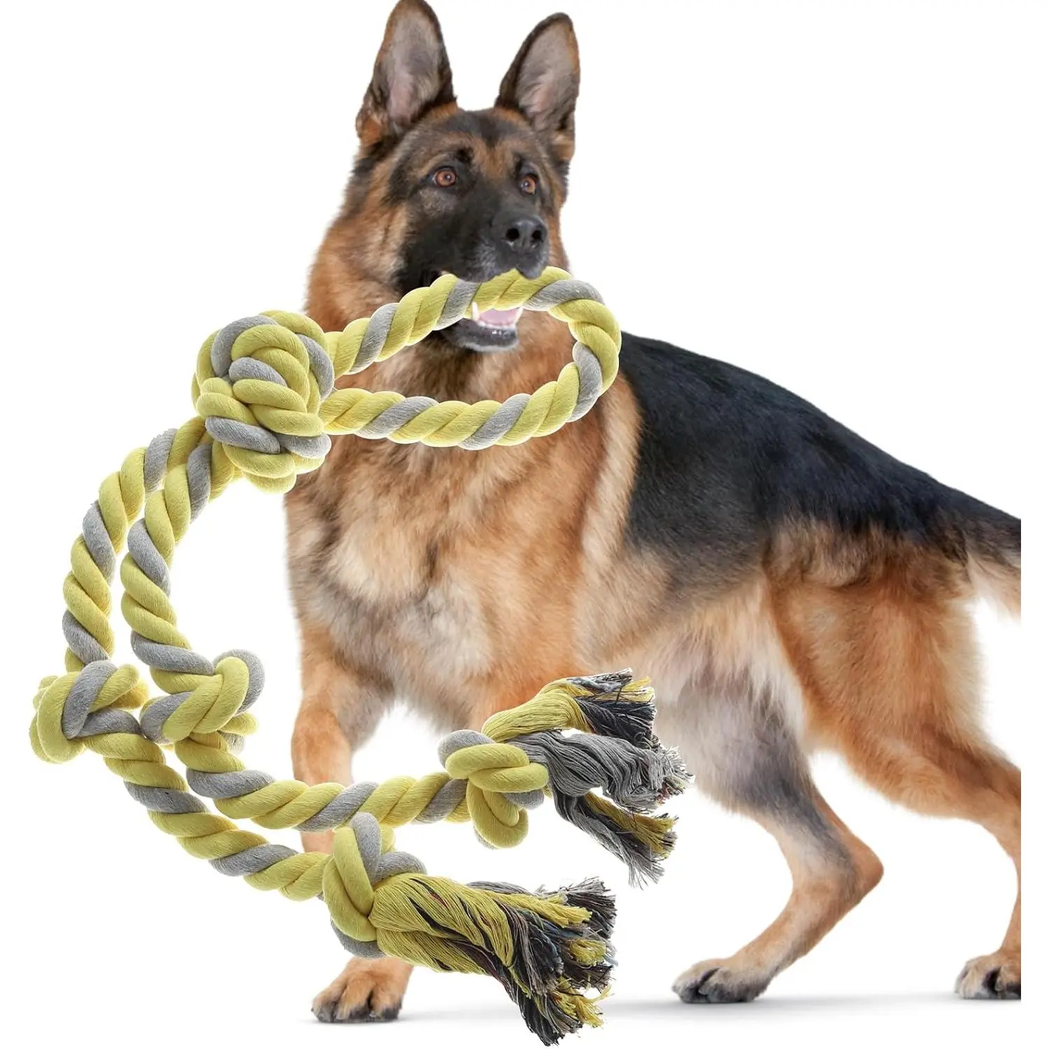 Rope  for Dogs,Large  Rope Toys for Aggressive Chewers, Heavy Duty  Toys for Large Medium Breed, Indestructible Tough  Toys Tug of War   Cotton Rope for  Cleaning