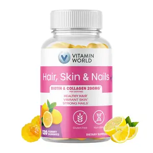 Vitaminworld Hair, Skin & Nail Gummies with Biotin & Collagen