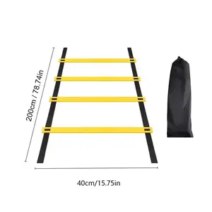 Sports Agility Ladder Football Adjustable Nylon Strap Jumping Ladder Speed Fitness Body Coordination Warm-Up Training Tool Does not apply