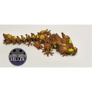 3d printed Infested Dragon, designed by Cinderwing 3d