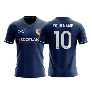 Scot 3D Football Jersey WC 2026 Fan Shirt Unisex Soccer Sports Jersey, Lightweight Fan Tee Soccer Jersey, High-Performance Sports Wear, Breathable Mesh Football Top, All Seasons Casual Style