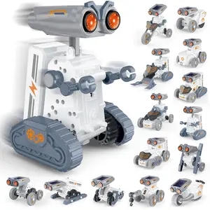STEM Solar Robot Building Kit, 14-in-1 Education Building Toys for Kids 8-12, DIY Two Acitvited Mode Educational Science Kits Birthday Gifts for 8 9 10 11 12 13 Years Old Boys Girls Teens