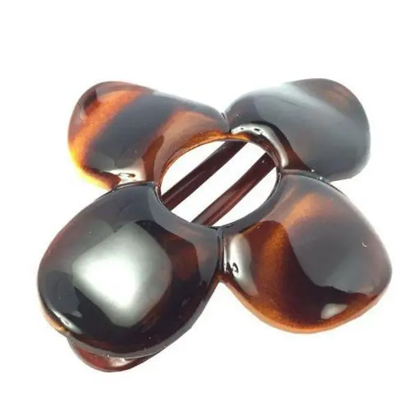 Parcelona France Grande Fleur Hinge Medium Slidein Secure Grip Hair Clip Clamp
