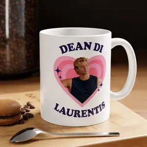 Dean Di Laurentis Pop Art Heart Ceramic Coffee Mug (11oz 15oz ), Stephen Kalyn as Dean Off Campus