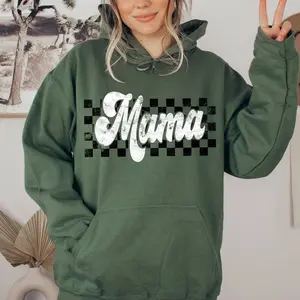Gold - Mama Hoodie, Retro Mama Crewneck Sweater, Mother's Day Gift for Mom