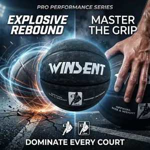 Pro Basketball, Precise Control, High Elasticity, Perfect for Training & Competition